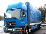 Продается автопоезд (грузовик MAN 23.414 FNLLC + прицеп CMT PT 12-20)